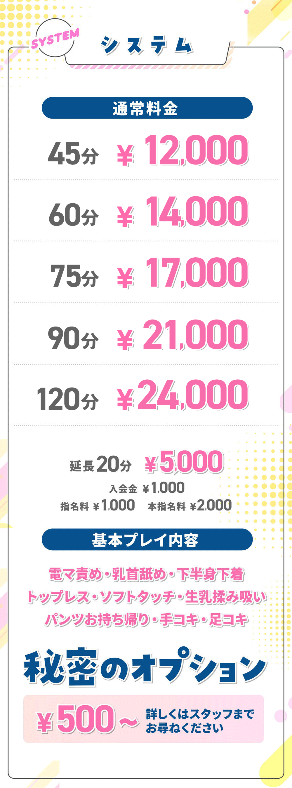 コース料金